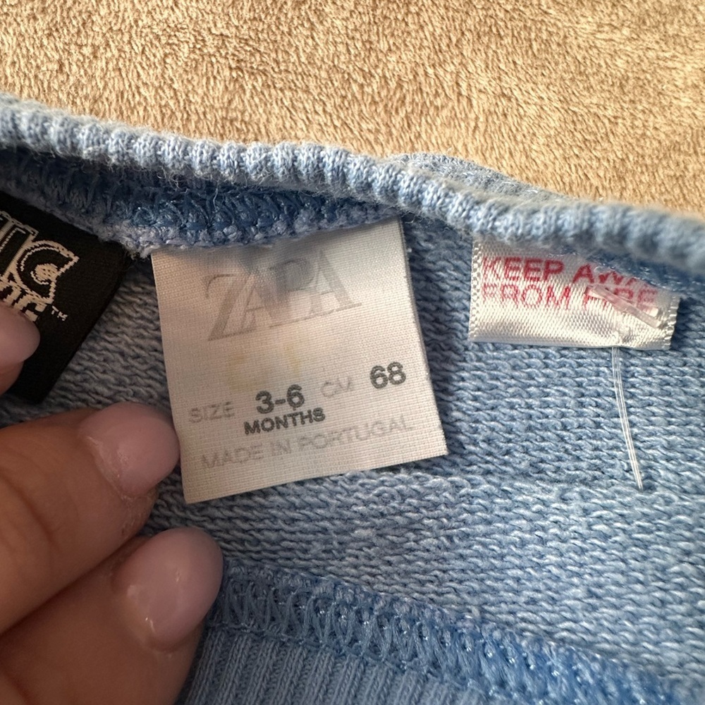 Zara Kids Blue Sonic Sweatshirt - Picture 5 of 8